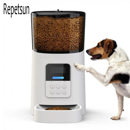 6L Large Capacity Intelligent Wifi Automatic Pet Feeder for Pet Cats Dogs Smart Food Dispenser APP Timer Pet Feeding Bowl