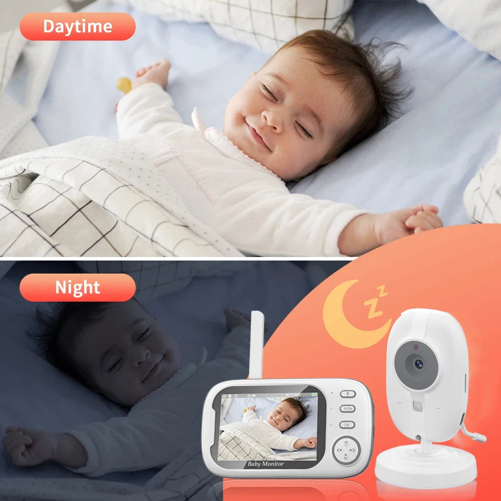 Cdycam New 3.5 Inch Wireless Video Baby Monitor Night Vision Temperature Monitoring 2 Way Audio Talk Baby Nanny Security Camera