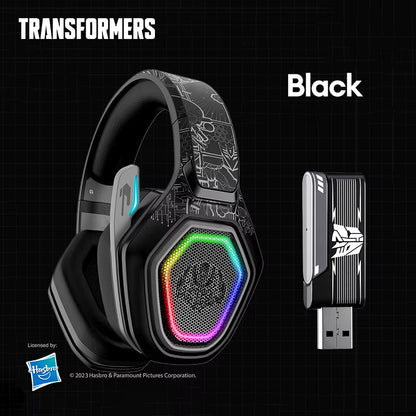 Transformers TF-G01 Gaming Headphones Bluetooth 5.3 Wired Headset Low Latency RGB Headphones with Mic Sport Earphones 500Mah