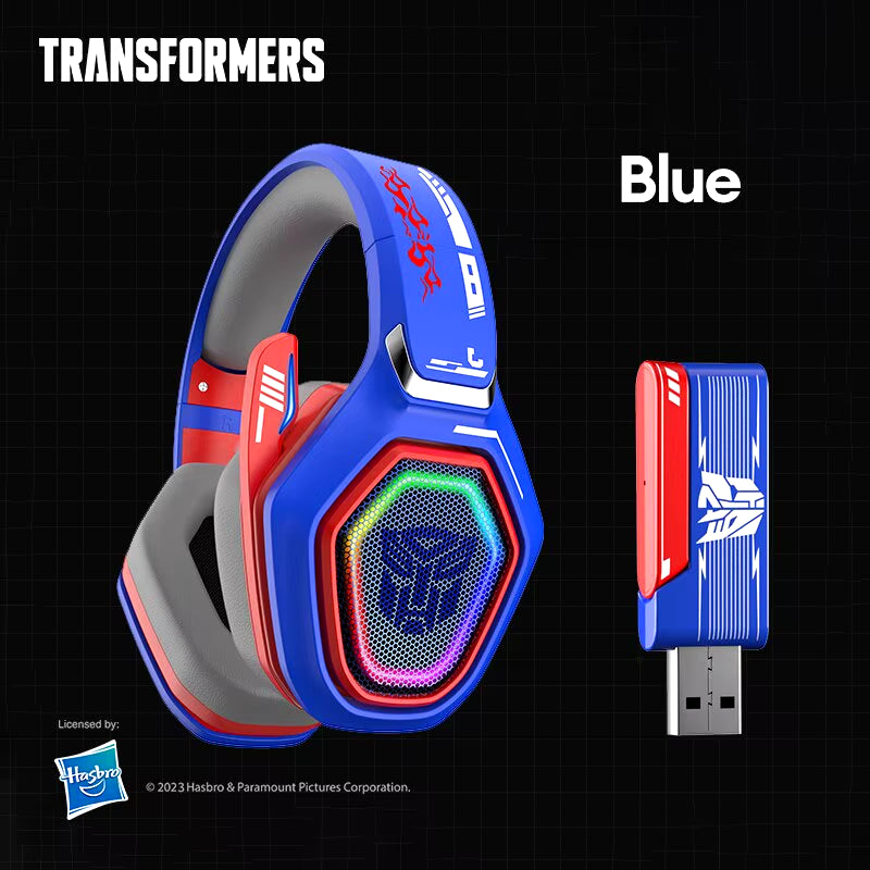 Transformers TF-G01 Gaming Headphones Bluetooth 5.3 Wired Headset Low Latency RGB Headphones with Mic Sport Earphones 500Mah