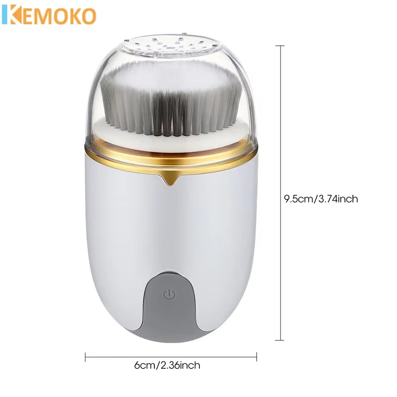 3 in 1 Ultrasonic Facial Cleaner Pore Face Skin Care Massager Electric Face Cleansing Brush Blackhead Remover Facial Clean Brush